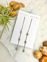 jade beaded dangle earrings