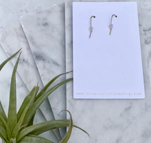 lapis lazuli horn earrings