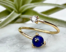 lapis lazuli wrap ring