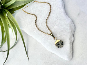 dalmatian charm necklace