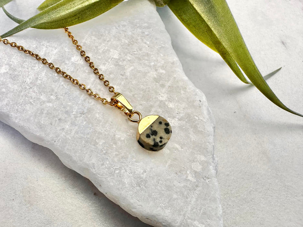 dalmatian charm necklace