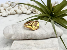 rose signet ring