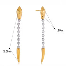 serpent chain earrings