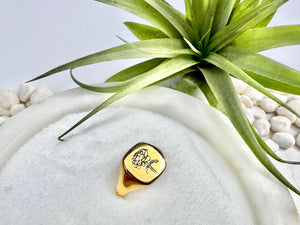 rose signet ring