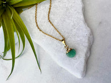 raw aventurine  charm necklace