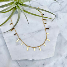 delicate bar layering necklace