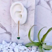 malachite sticks and stones earring