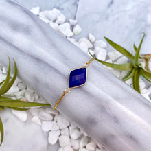 lapis lazuli slider bracelet