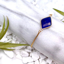 lapis lazuli slider bracelet