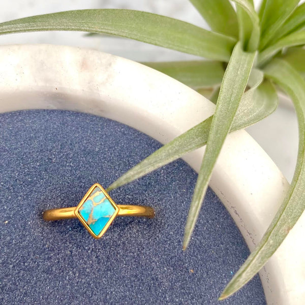 turquoise diamond ring