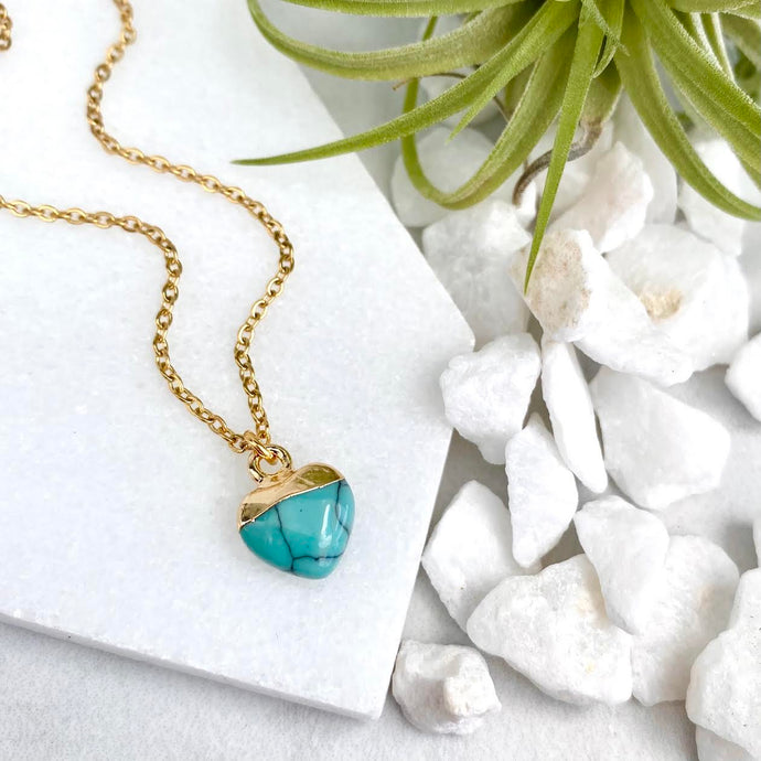 turquoise heart necklace