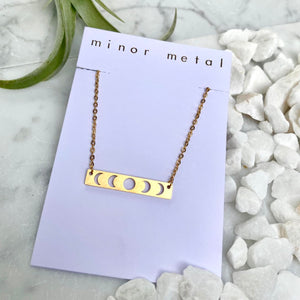 moon phases necklace