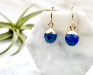 lapis lazuli droplet earrings