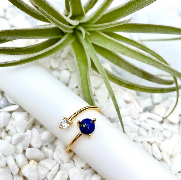 lapis lazuli wrap ring