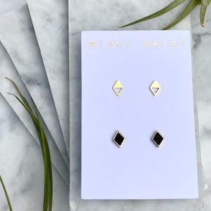 diamond stud earring set