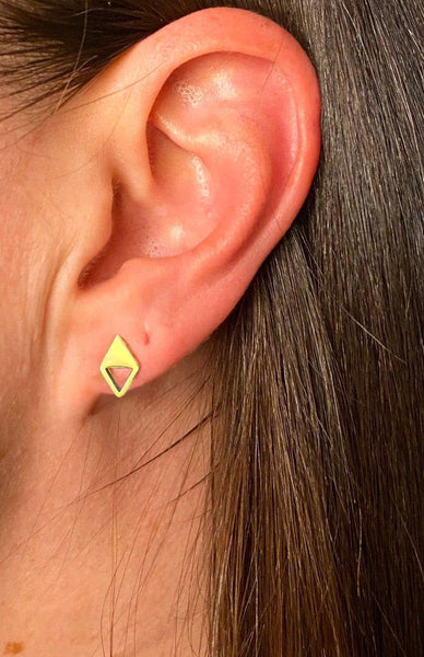 geometric stud earring set